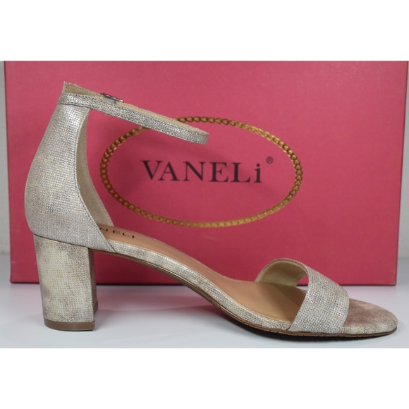VANELI NIB MERYN TOBACCO LEATHER ANKLE STRAP SANDAL. SIZE 8 M - Picture 5 of 12